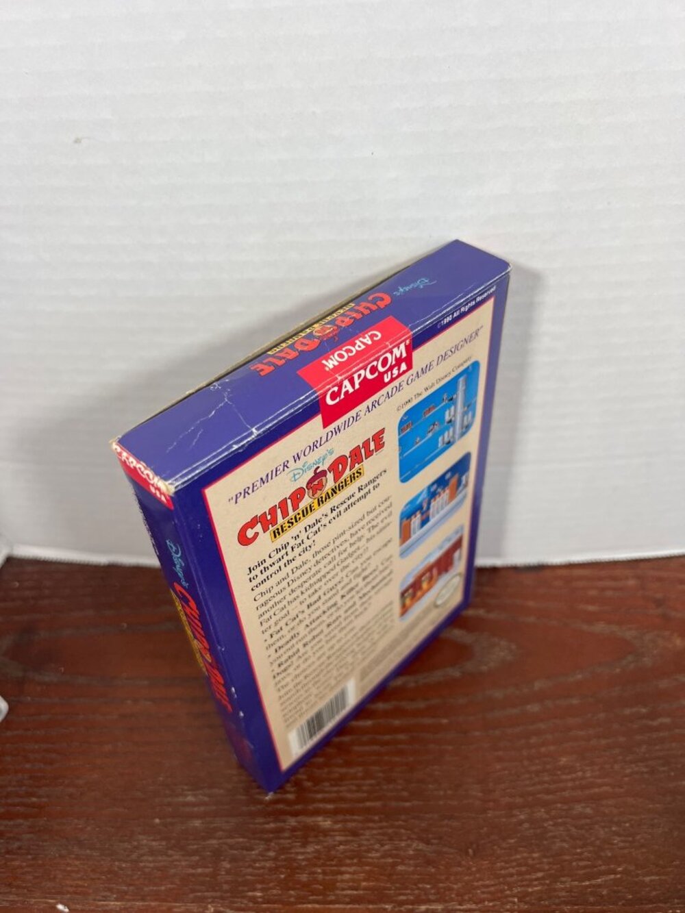 Disneys Chip N Dale Rescue Rangers NES Game Complete In Box Capcom 1990 Tested - Picture 5 of 7